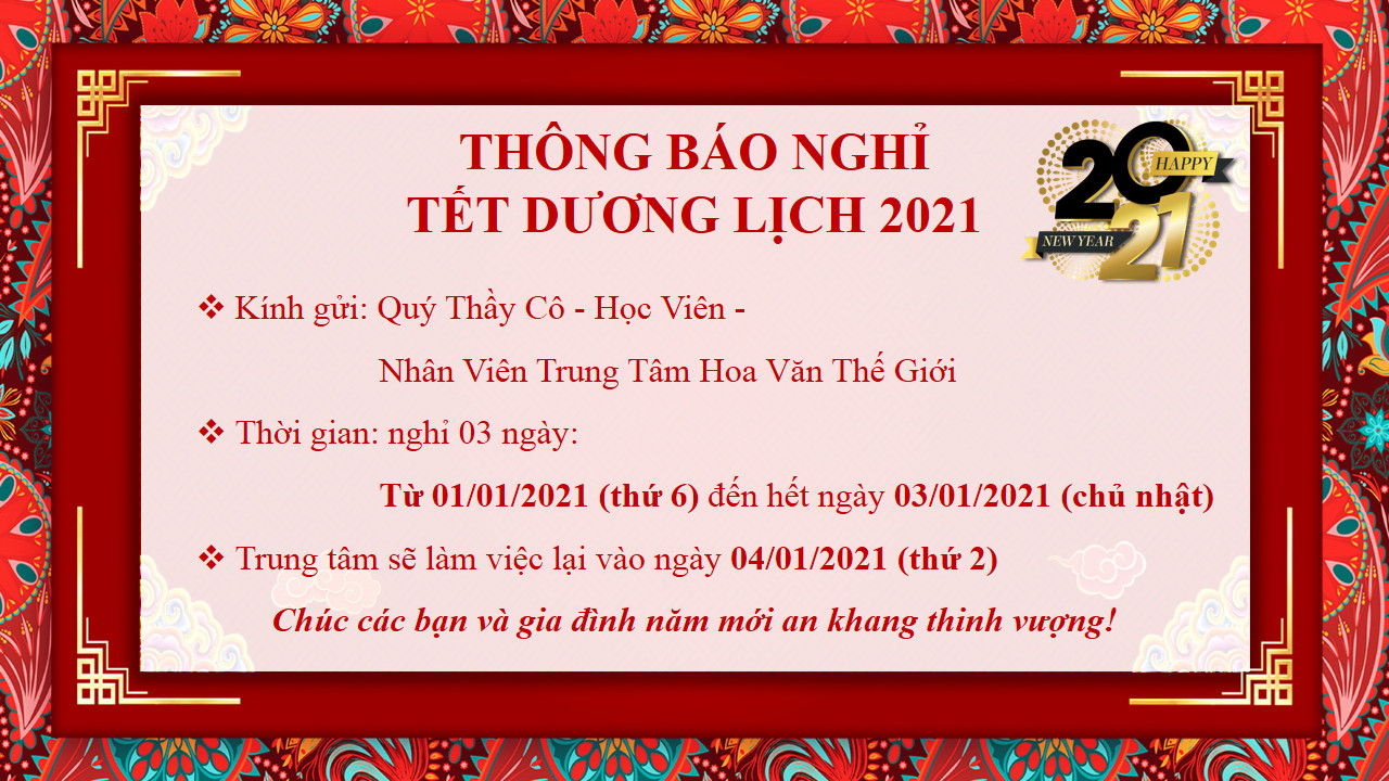 THONG BAO NGHI TET DUONG LICH 2021